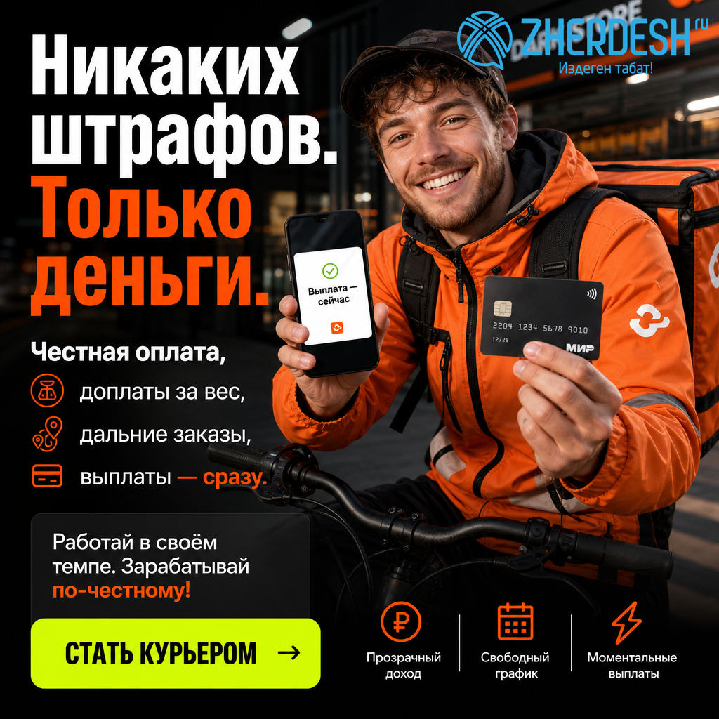 Курьер на велосипеде, до 7180 руб/день